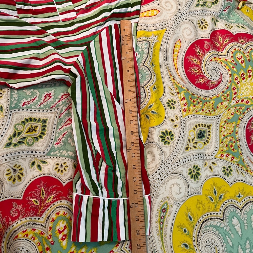 Printfresh Candy Cane Long Sleep Set Pajamas - Pe… - image 3